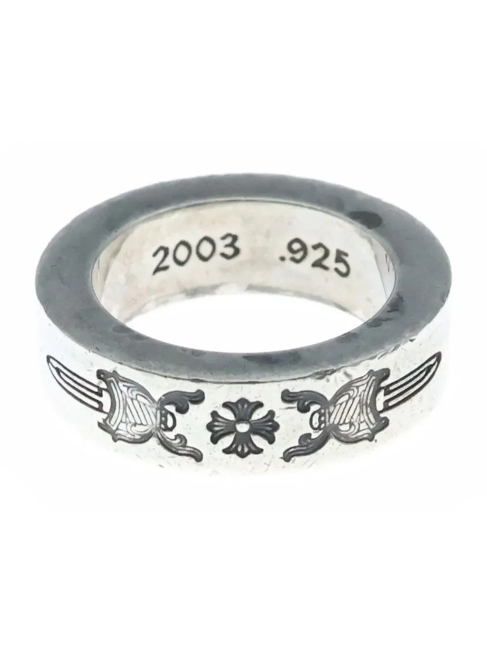 Chrome Hearts 6 Spacer Dagger 6 Spacerring Dager Silver Ring